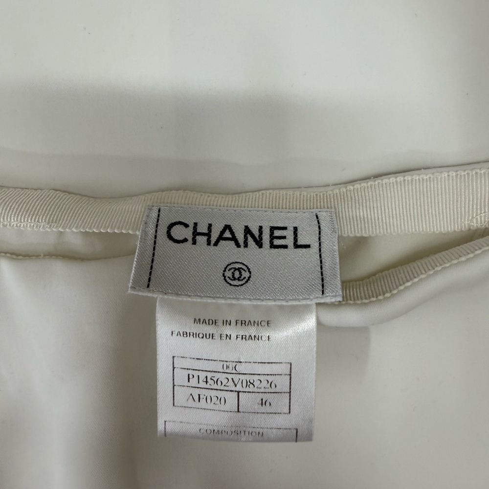 Vintage Chanel white pencil skirt size 46‎ - xl - Picture 4 of 14